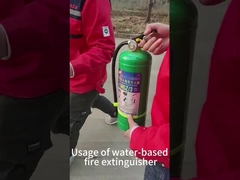 Gebruikswijze van waterbrandblussers en gebruik van brandblussers