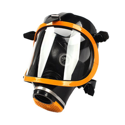 Yellow Silicone Full Face Dust Mask Self Priming Filtering Respirator Protects Against Toxic Gases And Dust