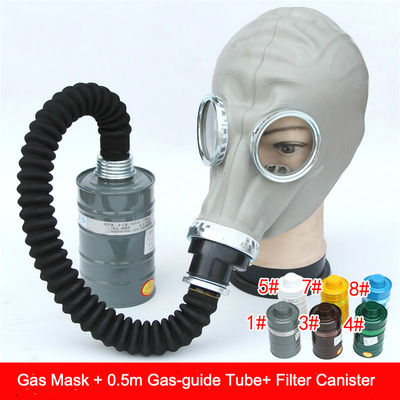 Geheel gezichtsrespirator gasmasker met dubbele filters