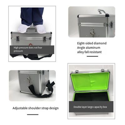EHBO-doos Aluminium legering medische doos leeg, kan conventionele medicijnen voor eerste hulp op te slaan