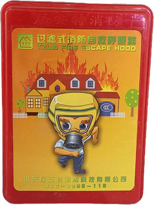 Gasmasker Brandvluchtmasker Huis noodgeval brand zelfreddings ademhalingsapparaat masker 30 minuten