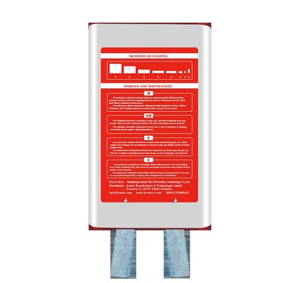 Doos glasvezel branddekje 1,2m*1,2m Kleur: wit Blauw lint Glasvezel materiaal