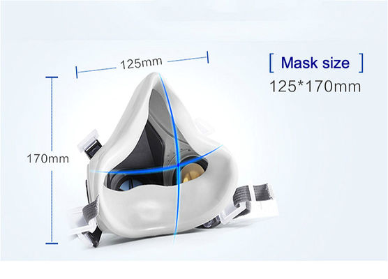 Herbruikbaar KN95 gasmasker voor het halve gezicht Stof absorberend respirator met luchtfiltratie