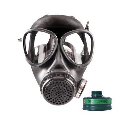 Grijze KN95 herbruikbare siliconen respirator voor stofbescherming en gasmaskerfunctie