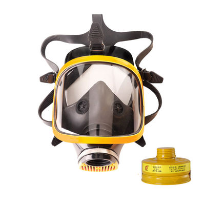Grijze KN95 herbruikbare siliconen respirator voor stofbescherming en gasmaskerfunctie