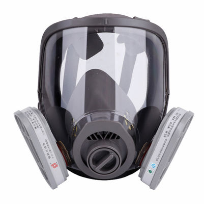 Geheel gezichtsrespirator gasmasker met dubbele filters