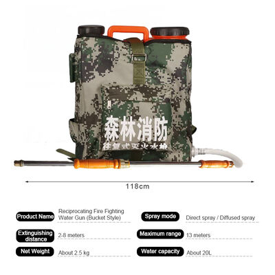 Rugzak Reciprocating Brandblusser Waterpistool 20L Draagbare Brandblusser Spuit
